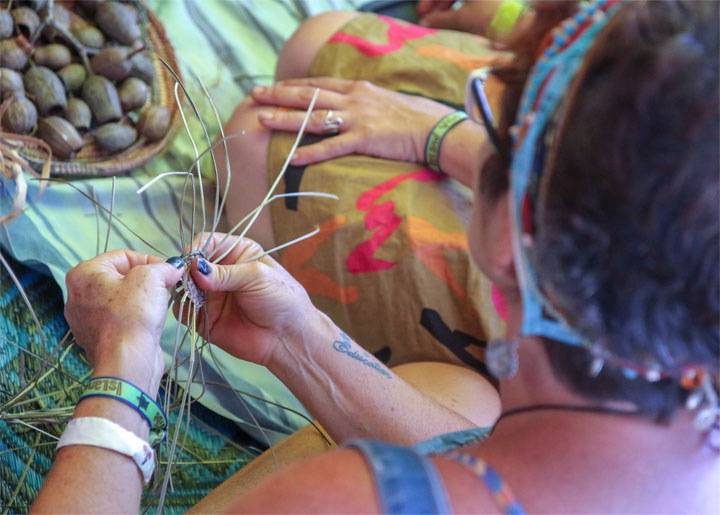 Weaving Connections with Kim Tait, Island Vibe Festival 2019, Stradbroke Island