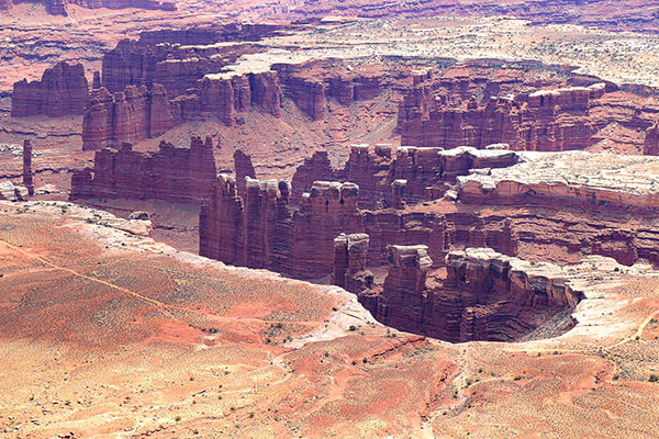Some of the canyons in Canyonlands National Park