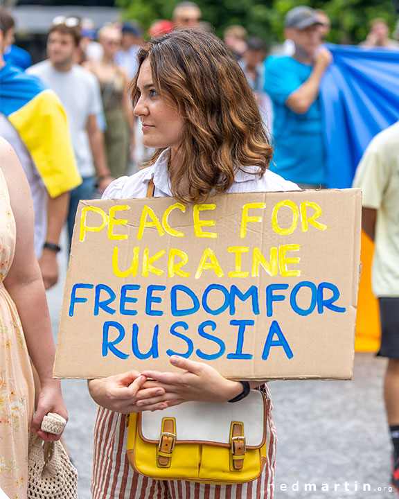 Stand With Ukraine Protest, King George Square, Brisbane