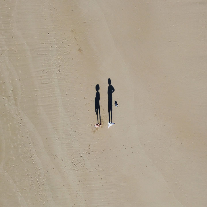 “The Kiss”—Bronwen & Ned on Stradbroke Island