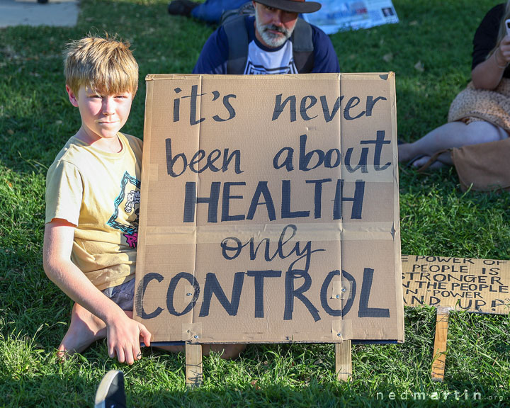 Freedom Rally, Brisbane Botanic Gardens