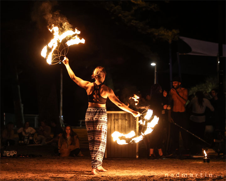 Burleigh Bongos and Fire-twirling