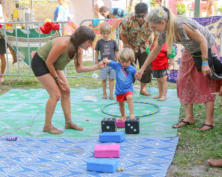 Kids Space – Yoga Storytelling, Island Vibe Festival 2018, Stradbroke Island