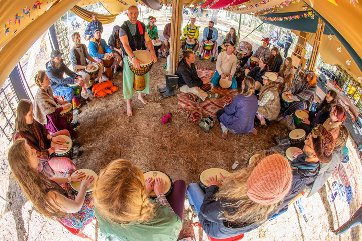 Feel the rhythm drum workshop, Jungle Love Festival 2022