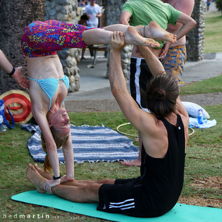 Because sitting on chairs is boring — with Bronwen Fairbairn at Justins Park, Burleigh Heads