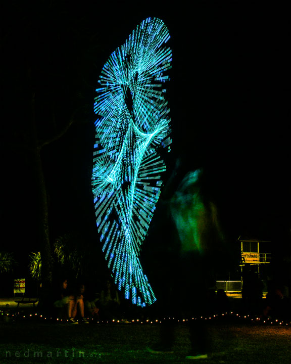 Fire twirling at Burleigh Bongos