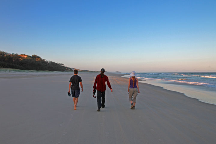 Chris, Maz, Bronwen, Moreton Island