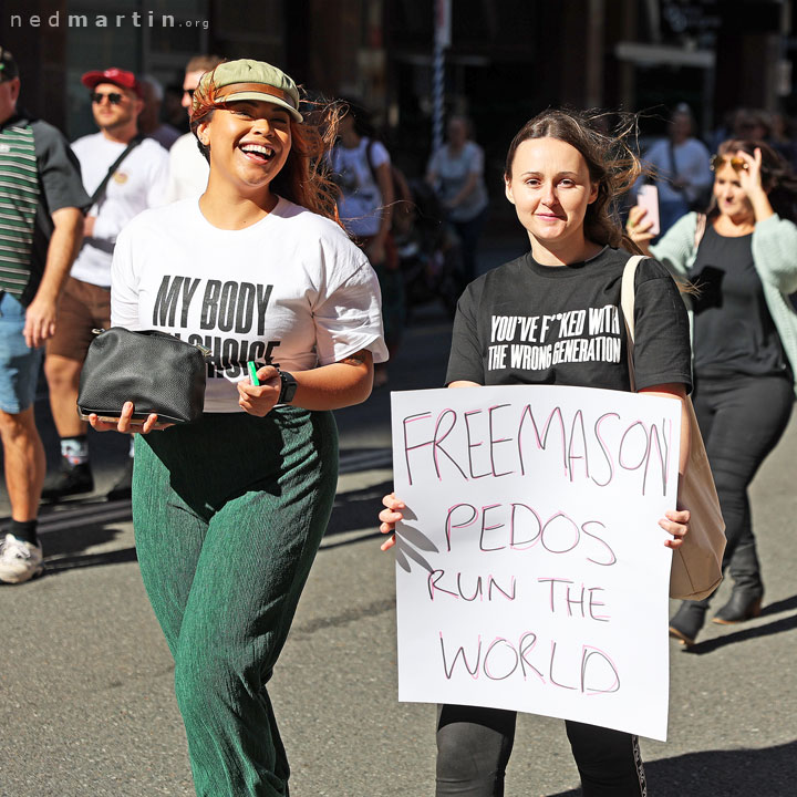 Freedom Rally, Brisbane Botanic Gardens