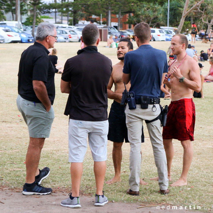 “Excuse me sir, are you Mexican?”
“No sir, I am not Mexican!”
“Can you prove that sir?”

And so on. It went on for hours. — with Josh BG at Justins Park, Burleigh Heads