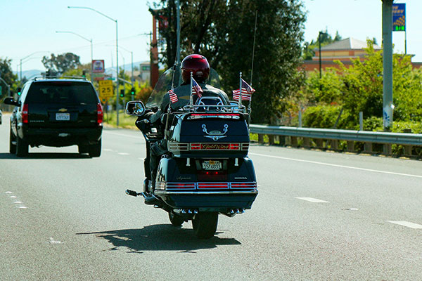 One of many American motorbikes we saw