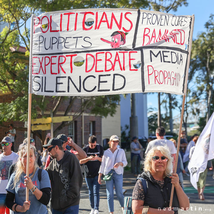 Freedom Rally, Brisbane Botanic Gardens