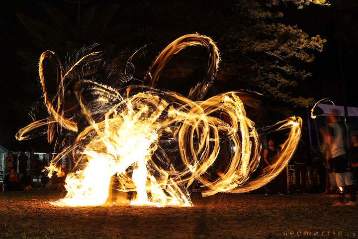 Burleigh Bongos and Fire-twirling