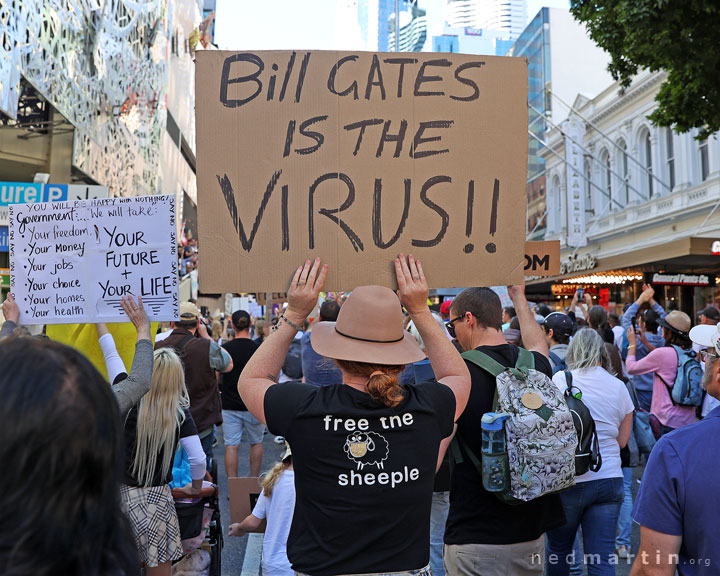 Freedom Rally, Brisbane Botanic Gardens