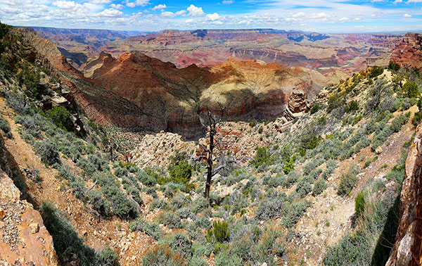 Our first view of the Grand Canyon