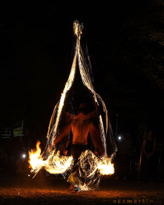 Burleigh Bongos and Fire-twirling