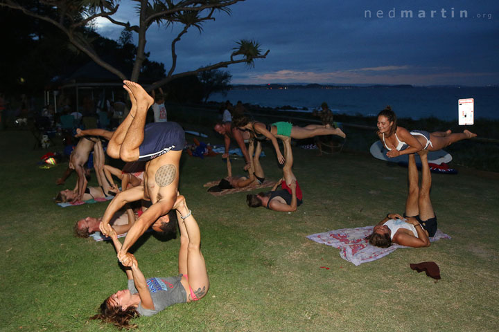 Carissa White, Bronwen Fairbairn, Aram Madigan, Sophia Edwards, James Maxwell, Adam Beith, Nicole Dvorak, Josh BG at Rainbow Bay