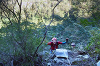 Derek having survived Secret Cave, Flinder’s Peak