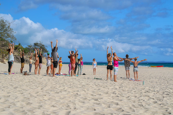 Yoga with Stef, Island Vibe Festival, Stradbroke Island