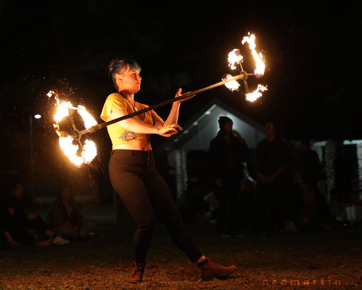 Burleigh Bongos and Fire-twirling