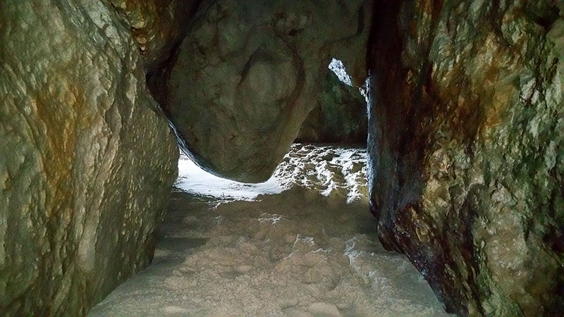 The inner sanctum of the mystical low tide cave