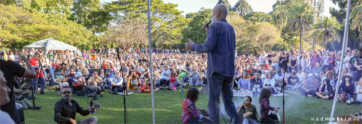 Freedom Rally, Brisbane Botanic Gardens