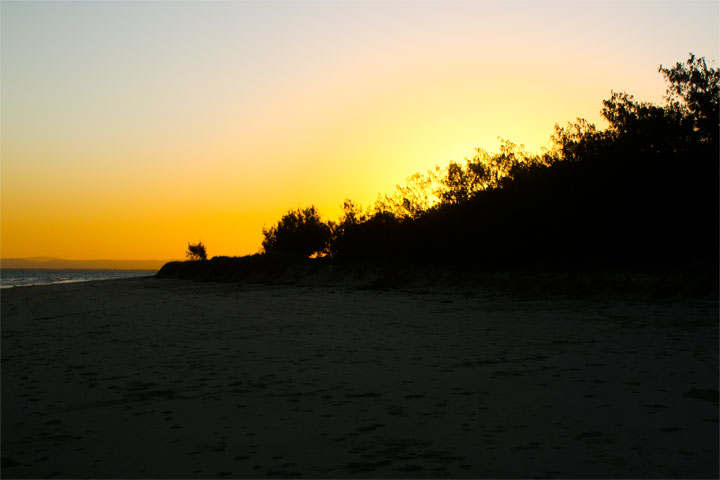 Sunset at Red Beach, Bribie Island