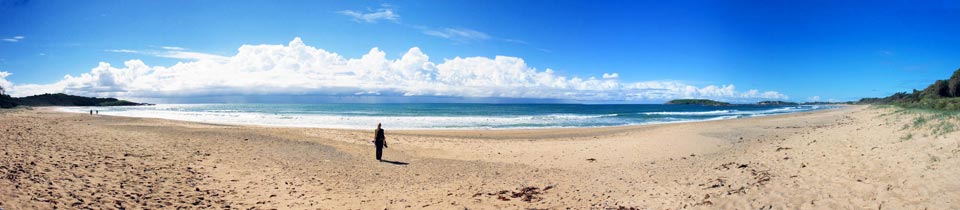 Bronwen on the beach, Coffs Harbour