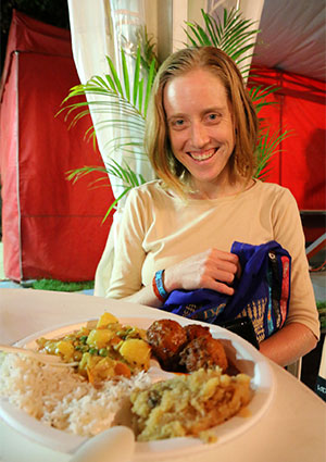 Bronwen at Govindas