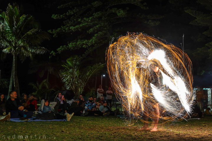 Burleigh Bongos and Fire-twirling