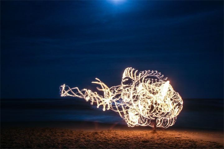 Burleigh Bongos and Fire Twirling