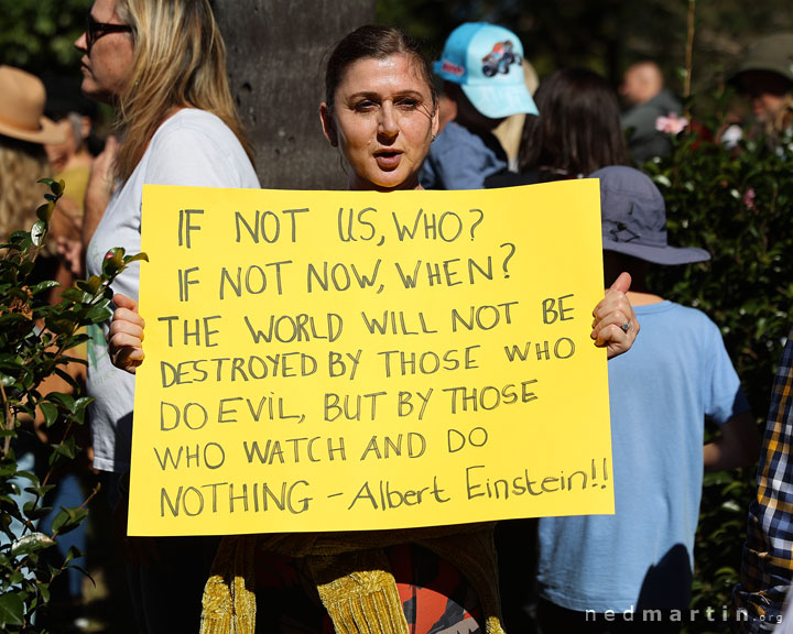 Freedom Rally, Brisbane Botanic Gardens