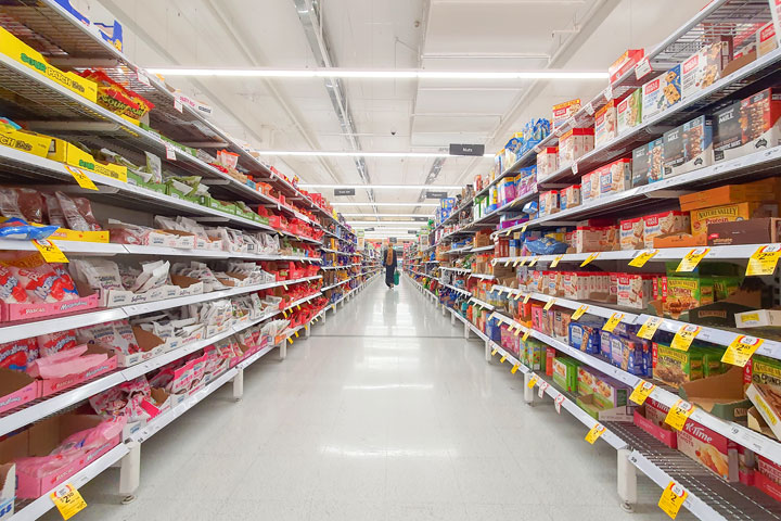 Bronwen shopping at Coles