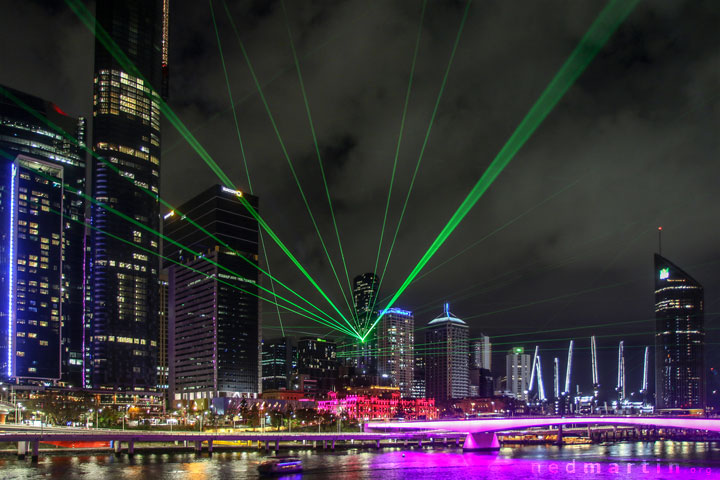 Sunsuper Night Sky Lasers, South Bank, Brisbane