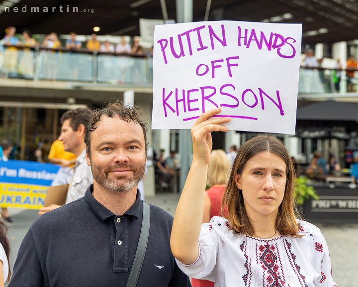 Stand With Ukraine Protest, King George Square, Brisbane