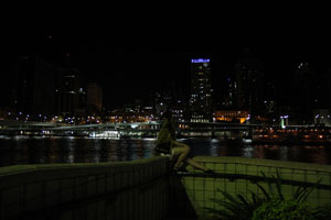 Bronwen & Brisbane City during Earth Hour