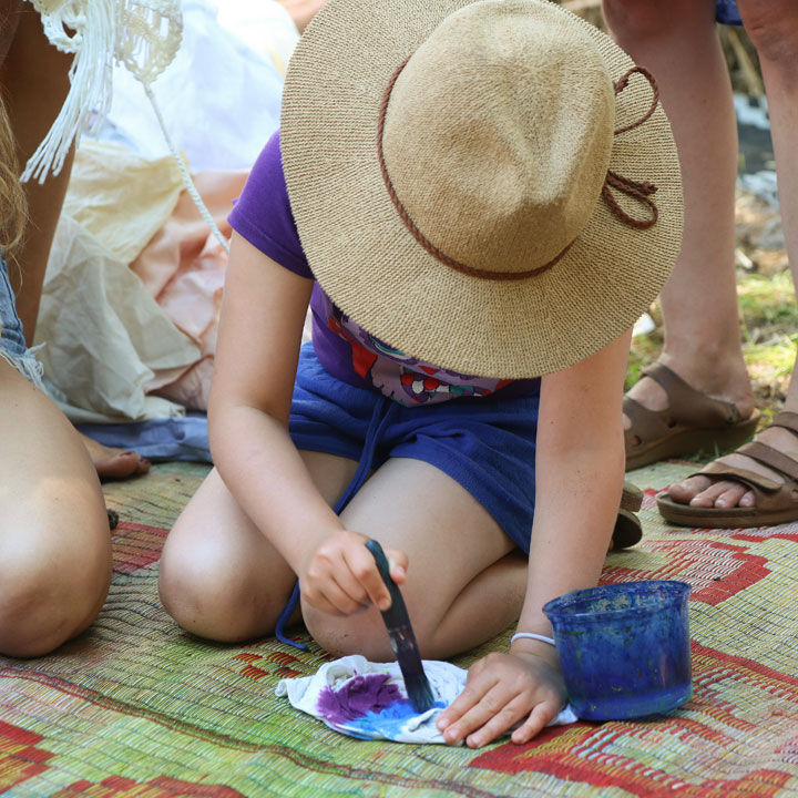 Kids Space-Tie Dye Magic, Island Vibe Festival 2018, Stradbroke Island