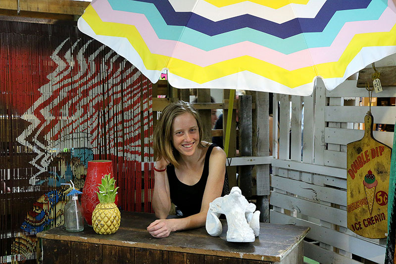 Bronwen at the Boundary Street Markets