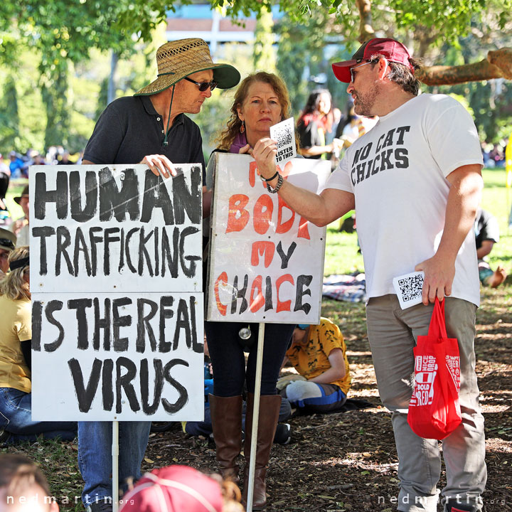 Freedom Rally, Brisbane Botanic Gardens