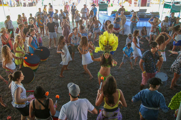 Big Top – Brazilian Drumming, Island Vibe Festival 2018, Stradbroke Island