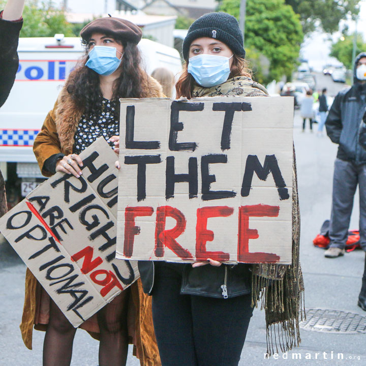 Free the Refugees Rally, Kangaroo Point, Brisbane