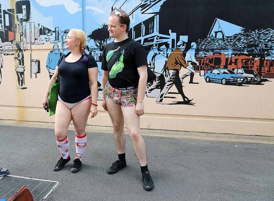 Brisbane No Pants Subway Ride