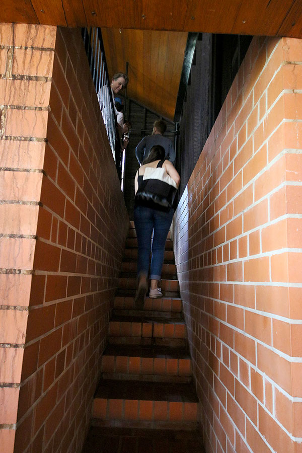 Dornoch Terrace House showing off another of its non-regulation width staircases