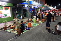 Street dining, West End Block Party