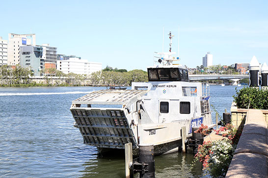Another police boat on the Brisbane River