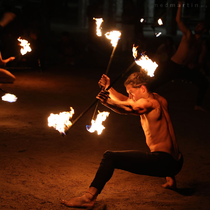 Fire Twirling at Burleigh Bongos