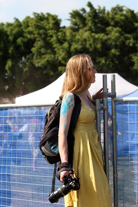 Bronwen at SpringFlare Festival of Colours