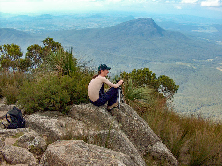 Maz, Bushwalk up Mt Barney  via South (Peasant's) Ridge