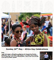 Bronwen & I go to “Africa Day” & look at amazing hats, watch Dan play soccer–twice, watch “The Great Gatsby”, go to the Albion Comedy Club with Greg & Kylie & Toowong Cemetery with Sarah, & I help Maz move & pay my speeding fine.