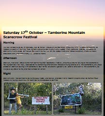 Bronwen, Maz & I go to the Tamborine Mountain Scarecrow Festival.