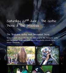 Bronwen & I go to the Brisbane Gothic & Alternative Picnic, & then The Process.